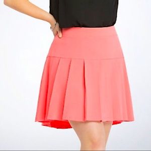 Pink Pleated Torrid Mini Skirt